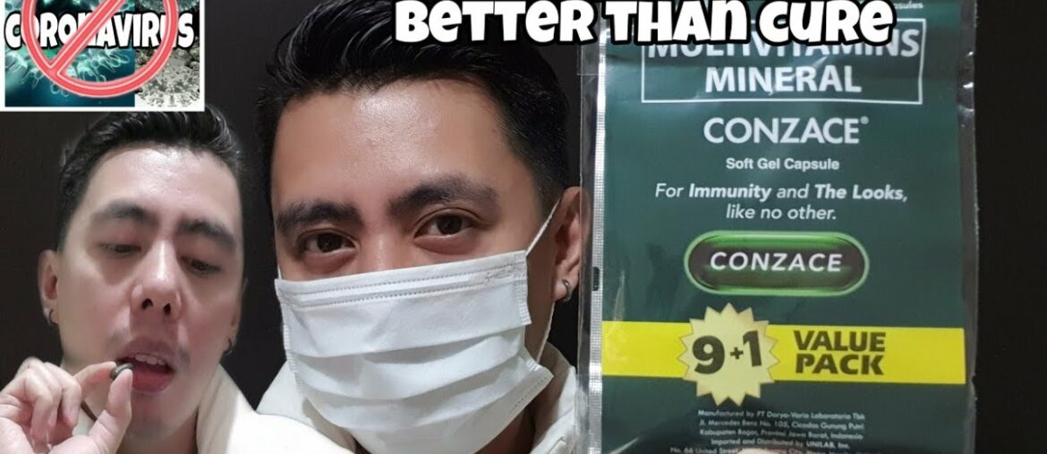 CONZACE MULTIVITAMINS MINERAL REVIEW TO BOOST IMMUNITY WITH SURGICAL MASK | REAL TALK REVIEW