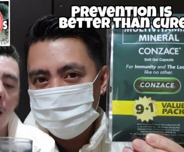 CONZACE MULTIVITAMINS MINERAL REVIEW TO BOOST IMMUNITY WITH SURGICAL MASK | REAL TALK REVIEW