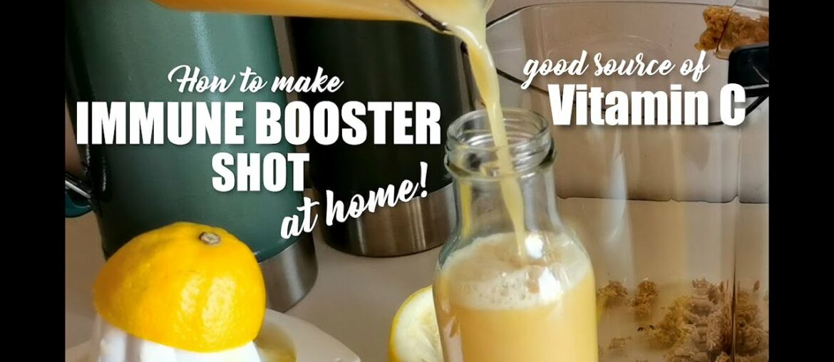 Coronavirus or Covid-19: Immunity Booster Ginger Shot Recipe | Vitamin C Cold-pressed Juice | Hurom