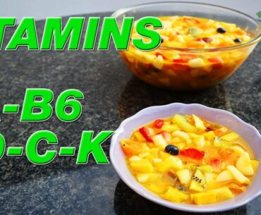 Fruit Salad | Vitamin A, B6, B9, C and K | Immune System Booster
