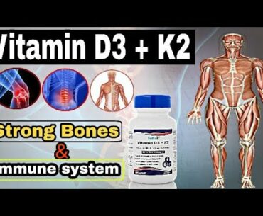 Benefits of vitamin d3 and k2 | strong bones and immunity | Healthvit vitamin D3 with vitamin K2 |