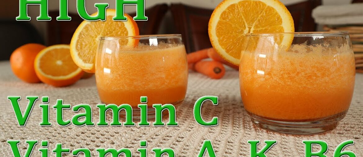 Healthy Smoothie - Immune System Boost, High In Vitamins C, A, K and B6