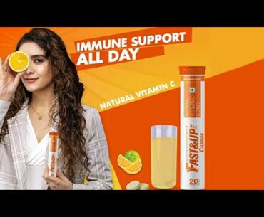 Fast&Up Charge with Natural Vitamin C and Zinc for Immunity Boosting