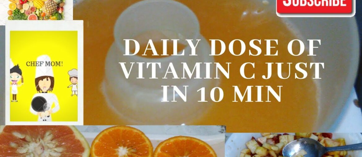 Vitamin C drink recipe ready in 10 min| boost immunity vitaminC without supplements nature's recipe