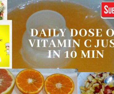 Vitamin C drink recipe ready in 10 min| boost immunity vitaminC without supplements nature's recipe