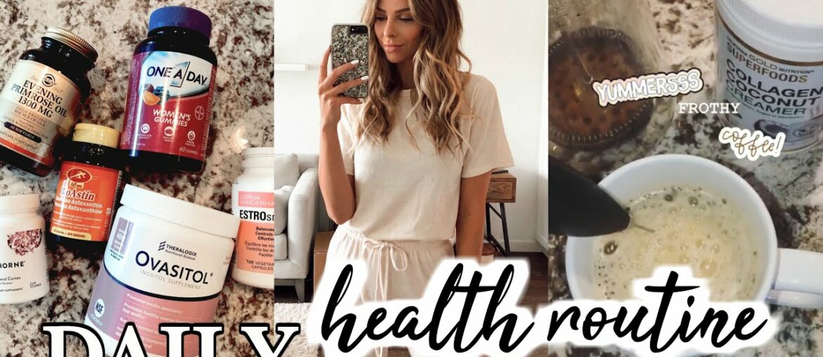 Daily Health Routine | A Morning In My Life | Supplements, Coffee, Skincare