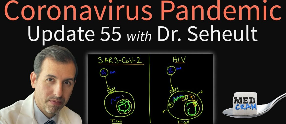 Coronavirus Pandemic Update 55: How COVID-19 Infection Attacks The Immune System & Differs From HIV