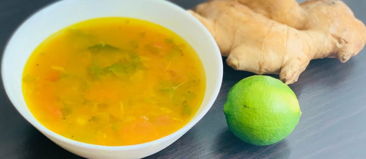 Ginger Lemon Rasam Recipe | எலுமிச்சை ரசம் | Immunity Boost Recipe | Vitamin C rich Food Recipe