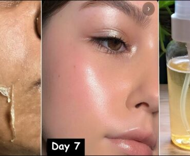 Apply Vitamin C toner/Serum for 5 Days & get GLASS SKIN, Remove Wrinkles|Skin Whitening Glowing skin