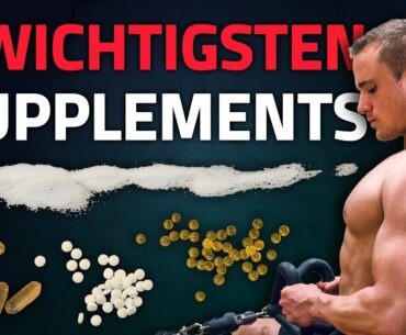 TOP 4 SUPPLEMENTS | Kreatin + Omega 3 + Vitamin D3 + K2 | Muskelaufbau, Krafttraining & Ernährung