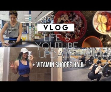 Update / Vitamin Shoppe haul / Gym / Vlog | Daisyb