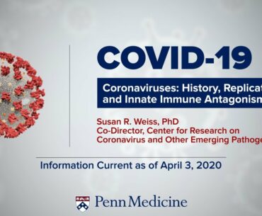 COVID-19 Symposium: Coronavirus History, Replication, and Immune Evasion | Dr. Susan Weiss