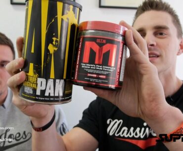 MTS Greens + Multi v Universal Animal Pak Vitamin Supplement Comparison - MassiveJoes.com SUPPWARS