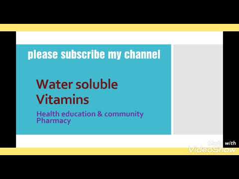 Vitamin B1 water soluble vitamin: Nutrition & Health(Part 6)