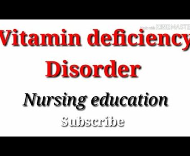 Nutrition deficiency disorder (Vitamin)