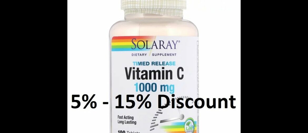 Discount - Solaray, Timed-Release Vitamin C, 1,000 mg, 100 Immunity Boost Tablets Review