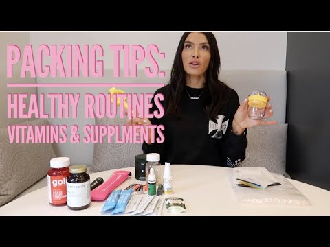Packing Tips- How I travel with my Health Routines, Vitamins & Supplements