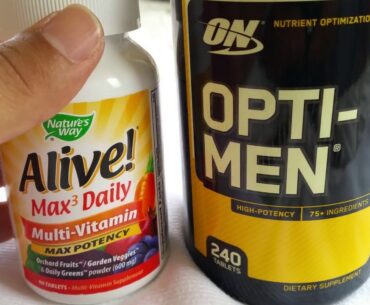 Alive Multi Vitamin versus Optimum Nutrition Multi Vitamin