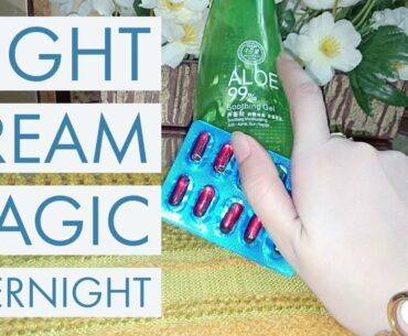 Night Cream Magic Overnight with Vitamin E Oil And Aloe Vera Gel