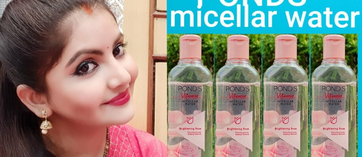 PONDS VITAMIN'S micellar water brightening rose Review & first impression | RARA |