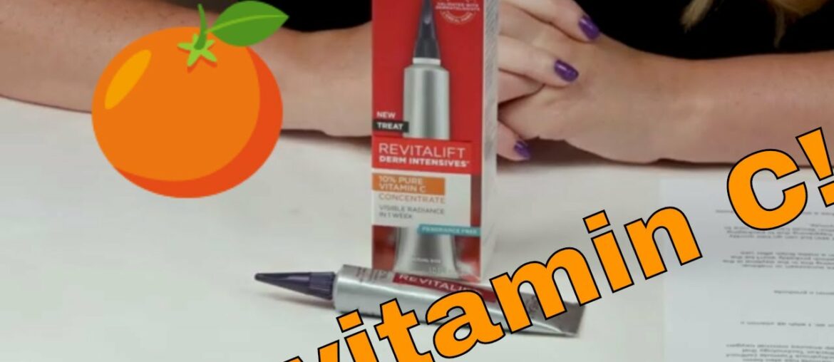 L'Oréal  🍊🍋🍑  Revitalift Derm Intensives Vitamin C Serum Review