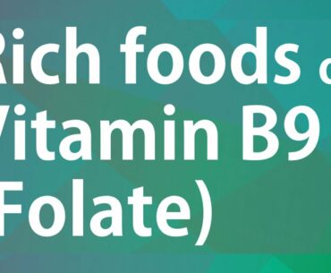 RICH FOODS OF VITAMIN B9 FOLATE - GOOD FOOD GOOD HEALTH - BENEFITS OF WELLNESS