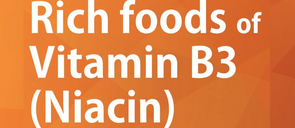 RICH FOODS OF VITAMIN B3 NIACIN - GOOD FOOD GOOD HEALTH - BENEFITS OF WELLNESS