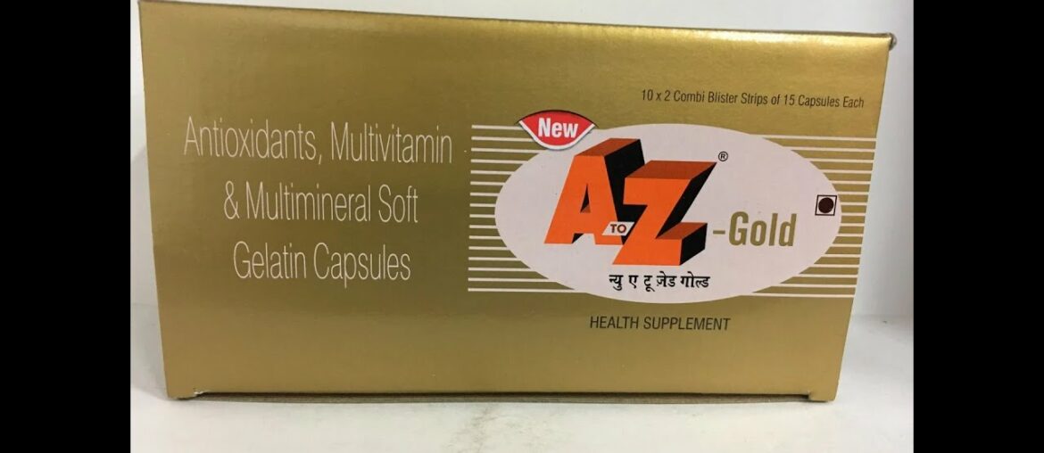 A to Z Gold Multivitamin Tablets | Best supplements for men | Vitamin Tablet | Vitamin B | Minerals