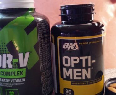 MusclePharm Armor V versus Optimum Nutrition Opti-Men Vitamin