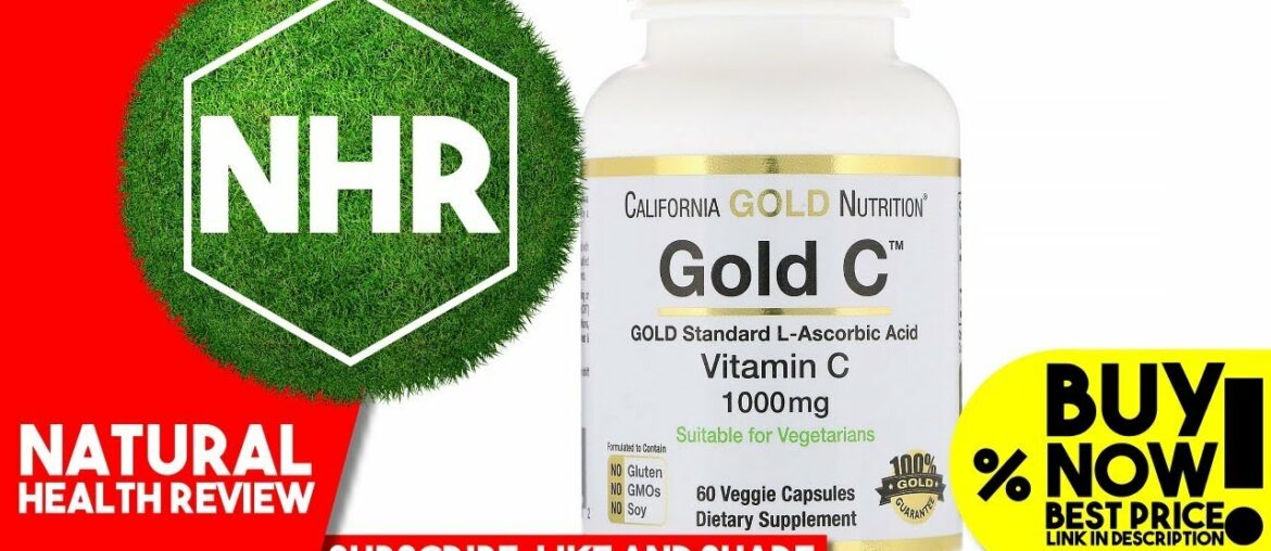 California Gold Nutrition, Gold C, Vitamin C, Ascorbic Acid, 1,000 mg, 60 Veggie Capsules