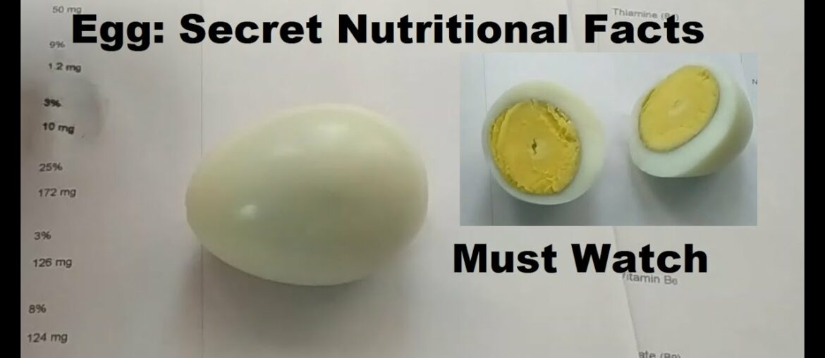 Deficency of Vitamin B12, Cholesterol problem, Egg Secret Nutritional Fact