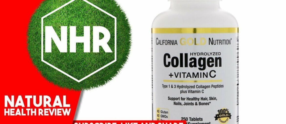 California Gold Nutrition, Hydrolyzed Collagen Peptides + Vitamin C, Type 1 & 3, 6,000 mg, 250 Table