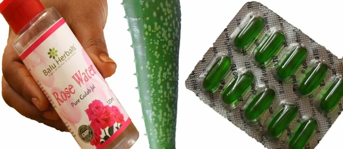 Vitamin E Capsuls Rose Water Aloe Vera Gel Beauty Tips to Your Face For Glowing Skin | Beauty Hacks