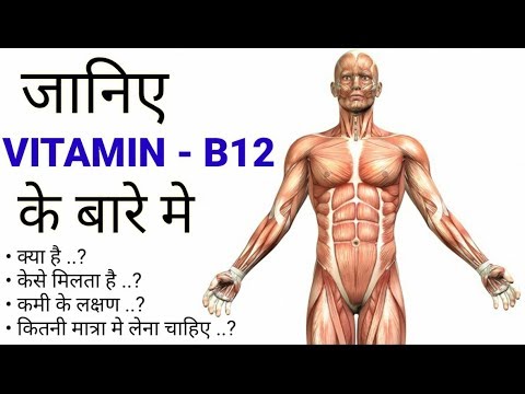 Vitamin B12 Functions In Our Body |Hindi| Vitamin B12 Source - Supplements