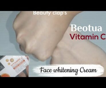 Beotua Vitamin C Face  Cream Review Urdu and hindi || Beauty clap's