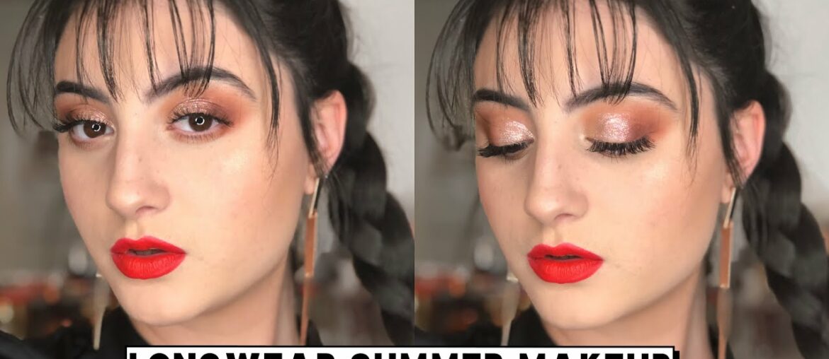 24HR LONG-WEAR FULL GLAM SUMMER MAKEUP TUTORIAL | Lagunamoon Vitamin C Serum