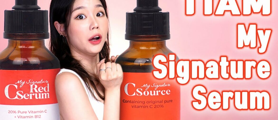 2 Popular Vitamin Serums! Tiam’s C Source & Red C Serum Comparison🍋