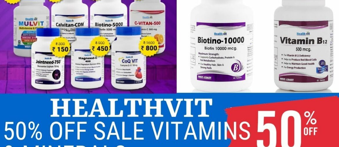 FLAT 50%OFF ON ALL HEALTHVIT VITAMIN SUPPLEMENTS