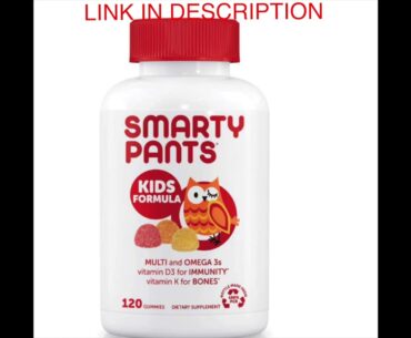 SmartyPants Daily Kids Multivitamin Gummies: Vitamin C, D3, and Zinc for Immunity, Gluten Free, Omeg