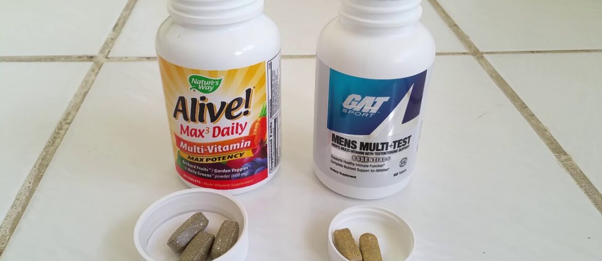 Nature's Way Alive versus GAT Multi-Test Vitamin Supplement