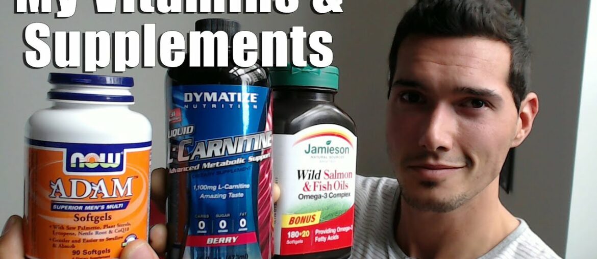 Vitamins & Supplements Stack - L-Carnitine, Creatine, Wild Salmon and...