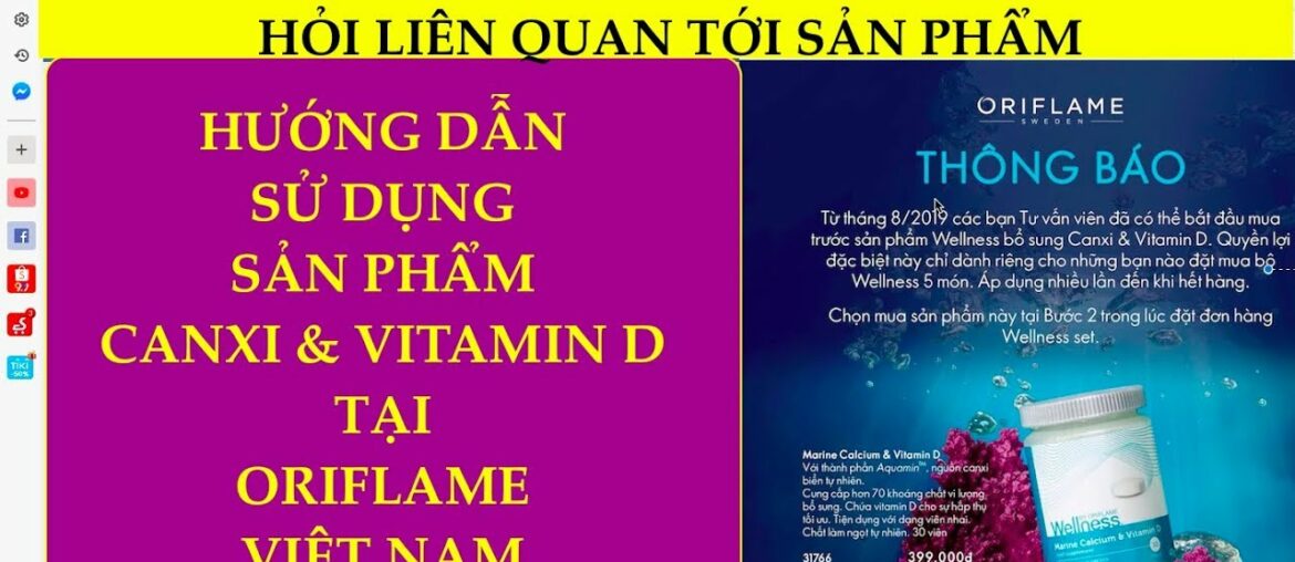 Canxi và Vitamin D tại Oriflame - Hướng Dẫn Sử Dụng Với Nhiều Trường Hợp - Nguyễn Thành Long