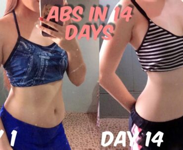 ABS IN 2 WEEKS?! i tried chloe ting's 2 week shred challenge (SHOCKING RESULTS!) | Lizzy Abujan