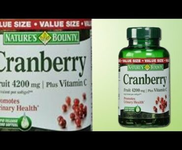 Nature's Bounty Cranberry Fruit 4200mg | Plus Vitamin C 250 Softgels