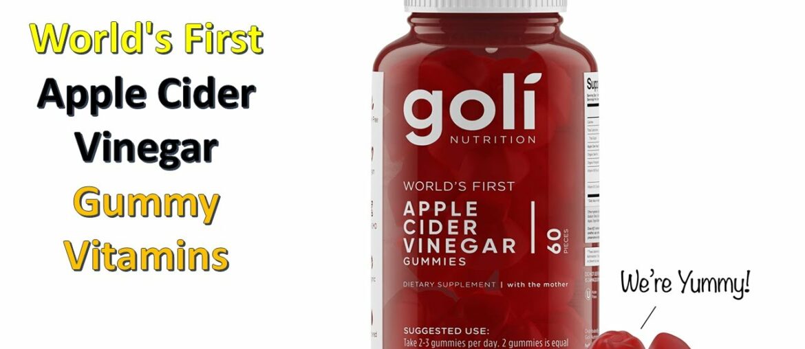 World's First Apple Cider Vinegar Gummy Vitamins by Goli Nutrition - Immunity, Detox & Weight