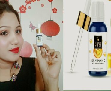 Good Vibes Vitamin C Serum Review //In Hindi// BeAUTy TiPs 18