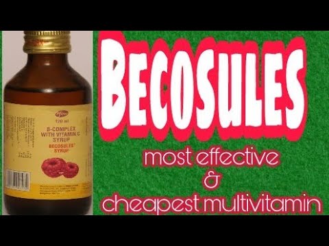 Becosules Capsule & Syrup: The Cheapest and Best Vitamin Supplement.