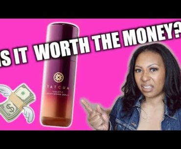Tatcha Violet-C Brightening Serum Review | The Most Expensive Vitamin C Serum I've Ever Used!!!💸