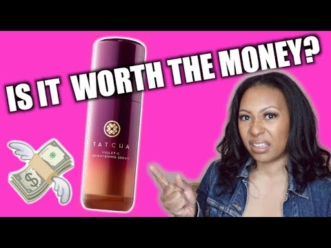 Tatcha Violet-C Brightening Serum Review | The Most Expensive Vitamin C Serum I've Ever Used!!!💸