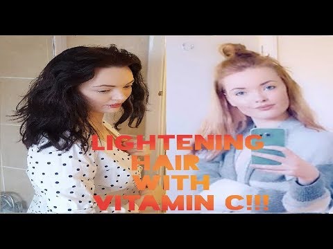 Lightening my hair with Vitamin C tablets